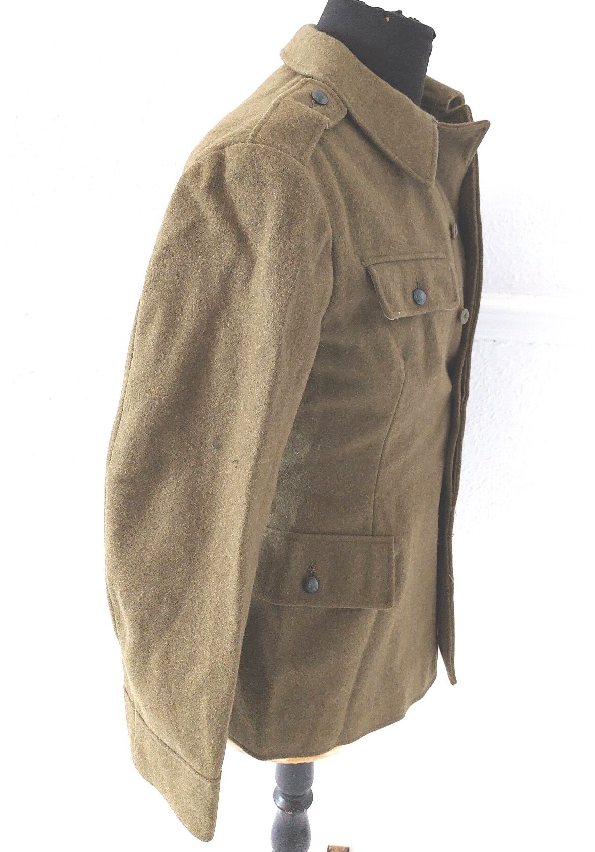 Romanian, 1976, Romanian People’s Army Wool Service Tunic, Râmnicu Sărat Factory Label, Socialist State Emblem Buttons, Size 42 (Small) - Image 6