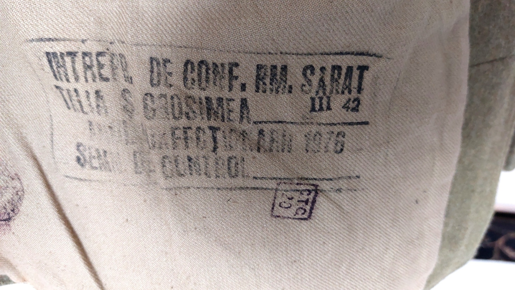 Romanian, 1976, Romanian People’s Army Wool Service Tunic, Râmnicu Sărat Factory Label, Socialist State Emblem Buttons, Size 42 (Small) - Image 16