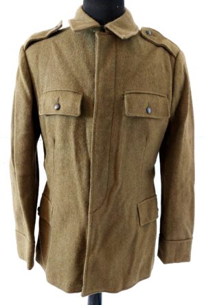Romanian, Cold War Army Wool Service Tunic, Socialist Republic Buttons, Râmnicu Sărat Factory 1972, Size 48