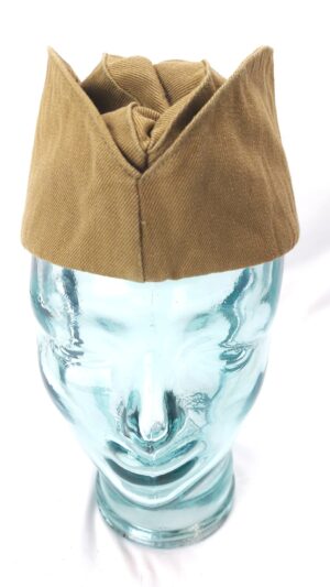 Soviet - USSR, Cold War - Dated 1987, Army Pilotka Side Cap, Priluki Factory, Ukrainian SSR, Size 57
