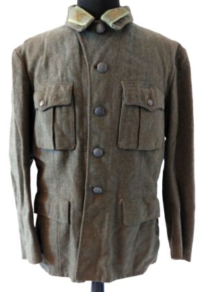 Swedish, WW2, Coastal Artillery (Kustartilleriet) M/1939 Field Tunic, Anchor Buttons, Size 96, Tre Kronor Stamp, Crossed Cannon Collar Patches