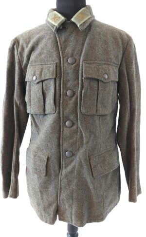 Swedish, WW2, Coastal Artillery (Kustartilleriet) M/1939 Field Tunic, Anchor Buttons, Crossed Cannon Collar Patches