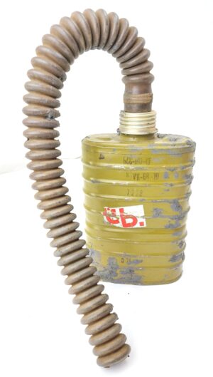 Soviet, Cold War - Dated July 1968, BSS-MO-4U (БСС-МО-4У) Gas Mask Filter with Hose