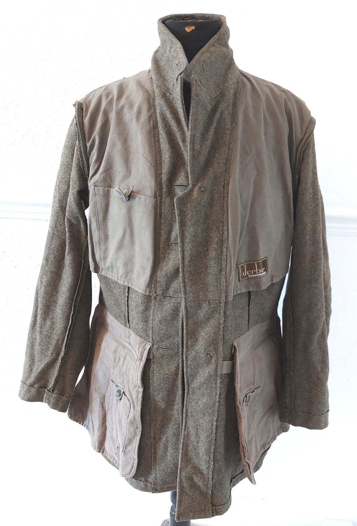 Swedish, Dated 1955, Swedish Army M39 Wool Field Jacket, Tre Kronor Buttons, Derber Maker, Size 104 - Image 15