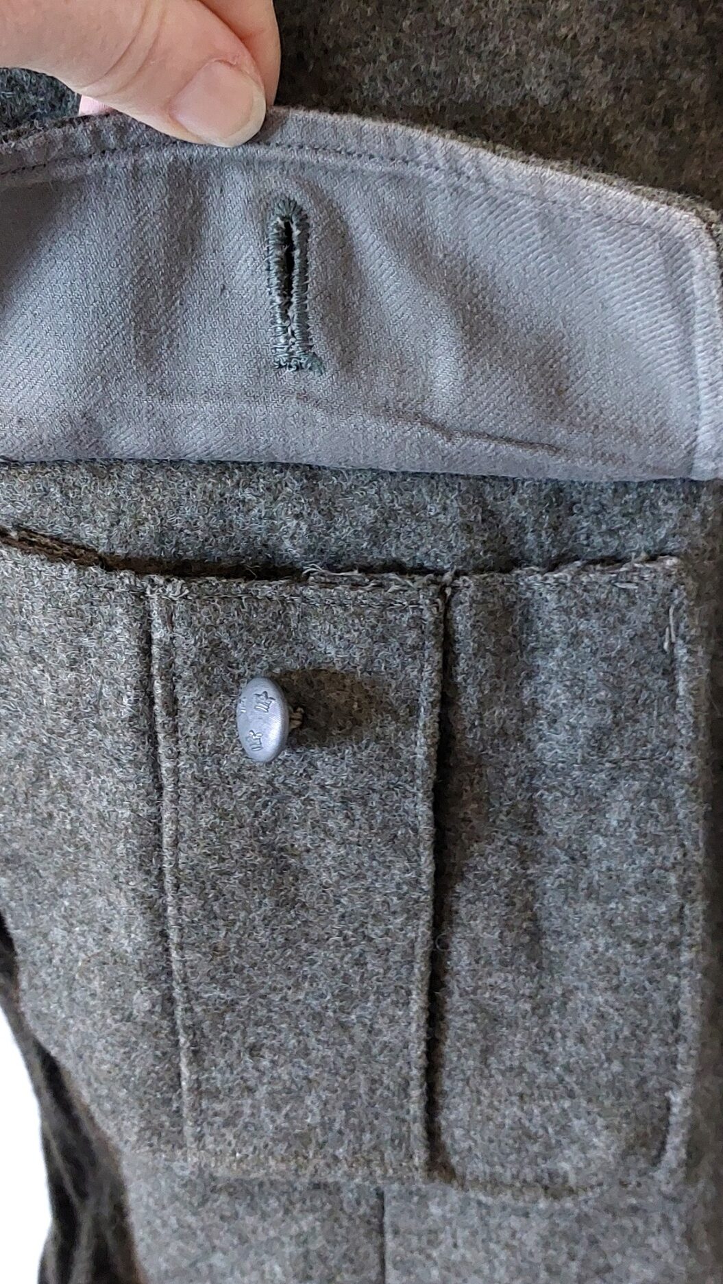 Swedish, Dated 1955, Swedish Army M39 Wool Field Jacket, Tre Kronor Buttons, Derber Maker, Size 104 - Image 4