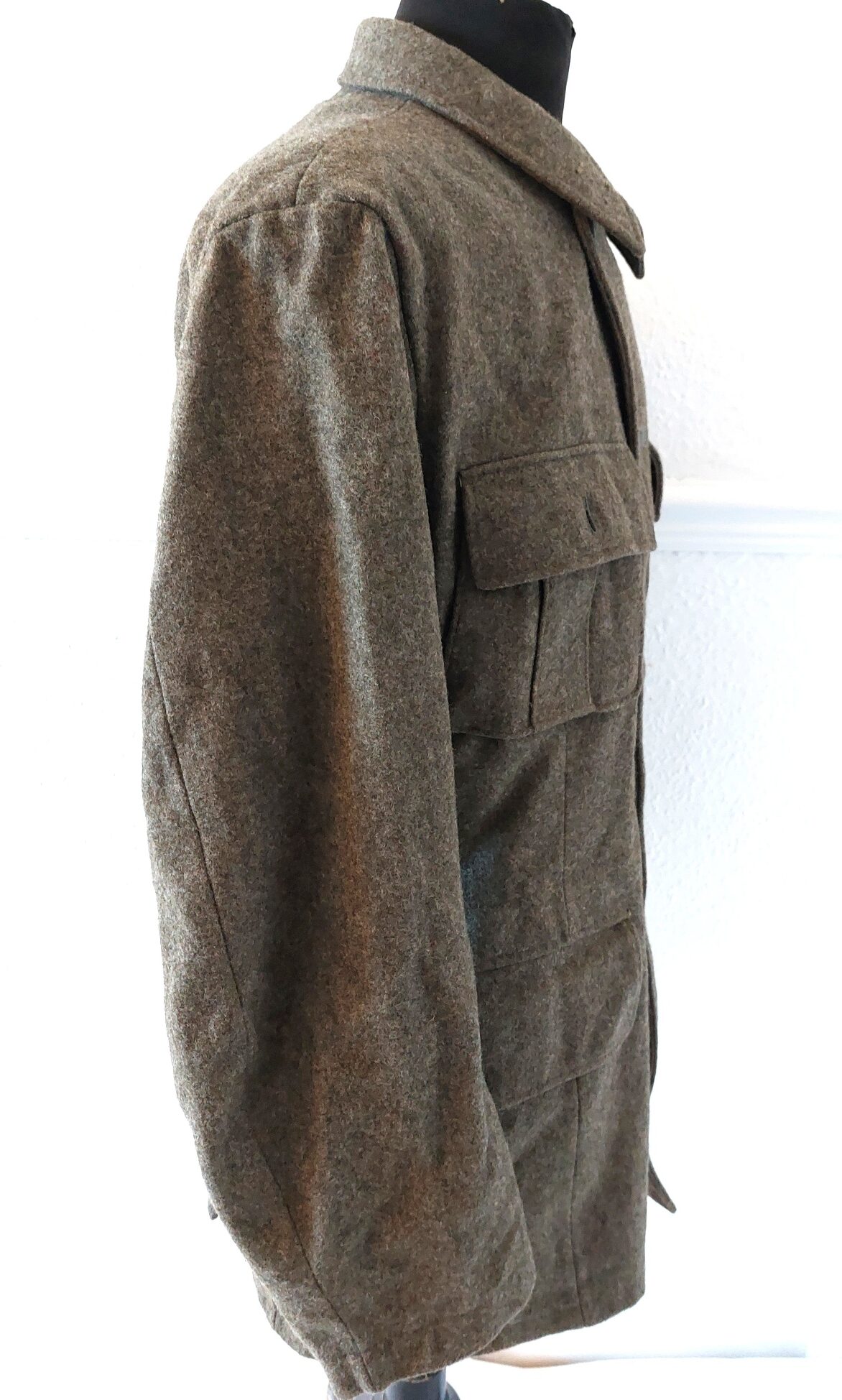 Swedish, Dated 1955, Swedish Army M39 Wool Field Jacket, Tre Kronor Buttons, Derber Maker, Size 104 - Image 6