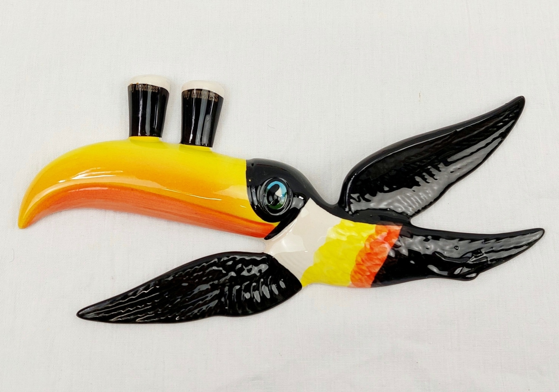 Three Carlton Ware Guinness Toucan Wall Plaques - Image 3