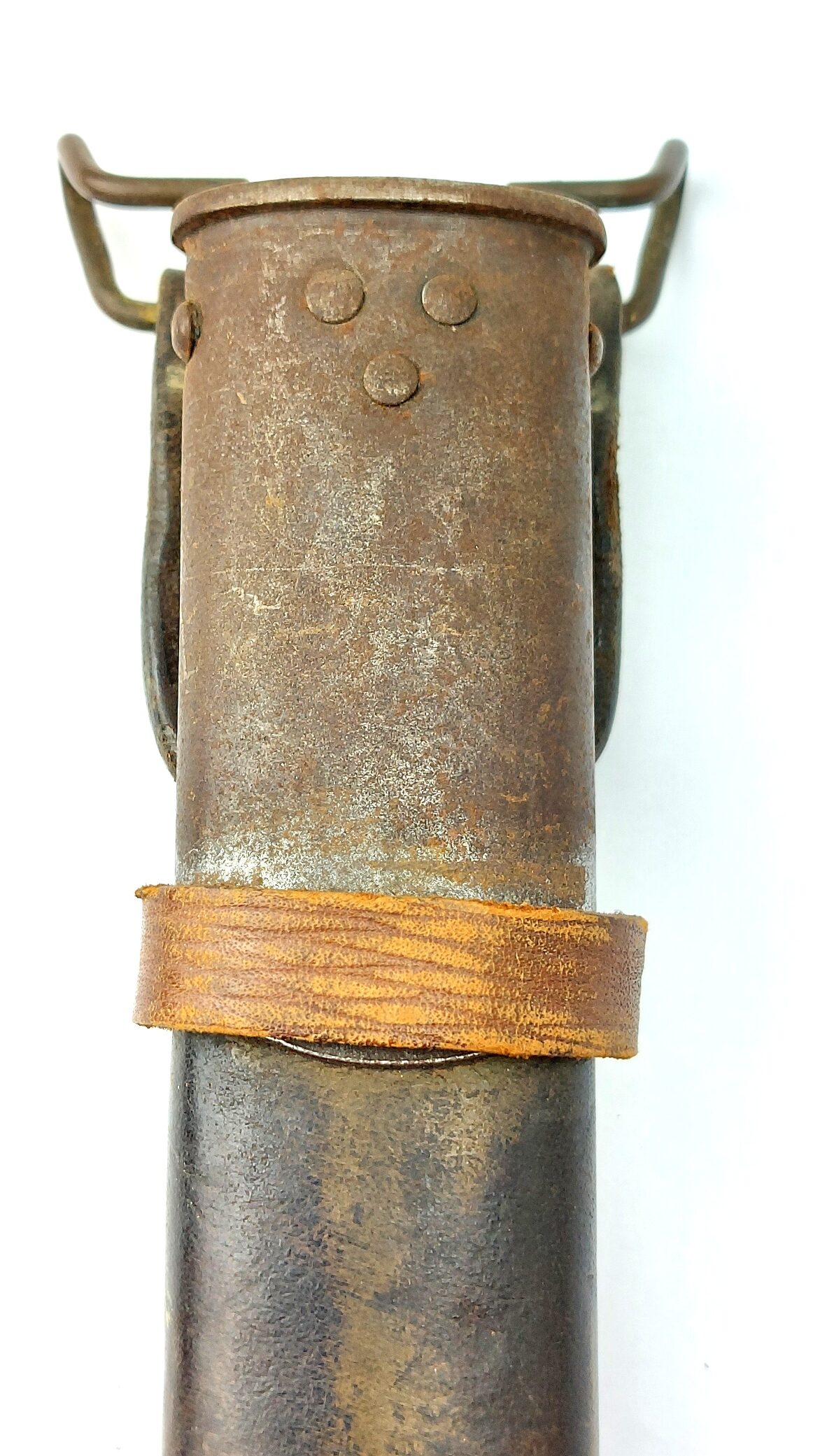 US, WW1 - Dated 1917, Winchester Model 1917 Bayonet with 1st Pattern Maxim Scabbard and WW2 British P39 Emergency Frog - Image 17