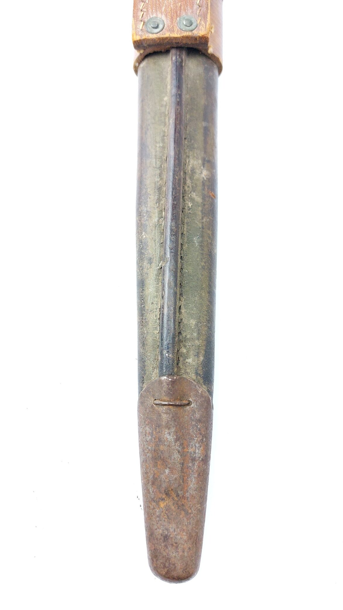 US, WW1 - Dated 1917, Winchester Model 1917 Bayonet with 1st Pattern Maxim Scabbard and WW2 British P39 Emergency Frog - Image 22