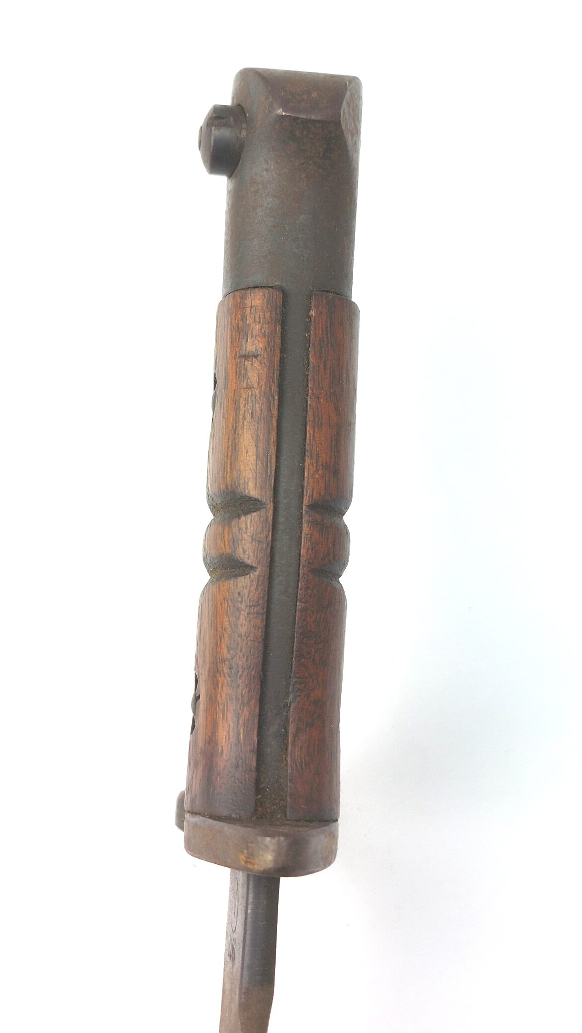 US, WW1 - Dated 1917, Winchester Model 1917 Bayonet with 1st Pattern Maxim Scabbard and WW2 British P39 Emergency Frog - Image 7