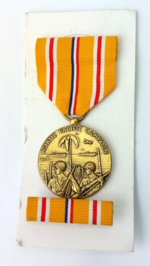 US, WW2, Asiatic–Pacific Campaign Medal with Ribbon Bar - 94