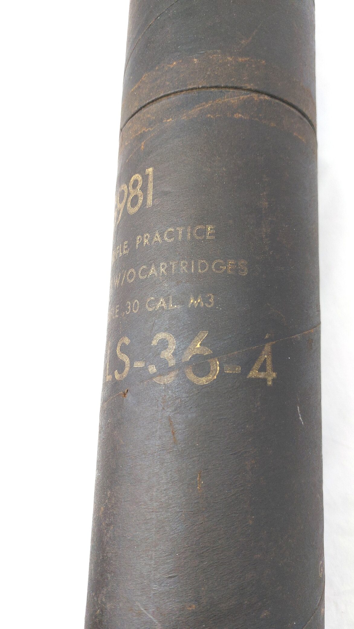 US, Vietnam Era, Practice Rifle Grenade M31 (Inert), Dated Oct 1963, with Period US G981 Rifle Grenade Transit Container - Image 9