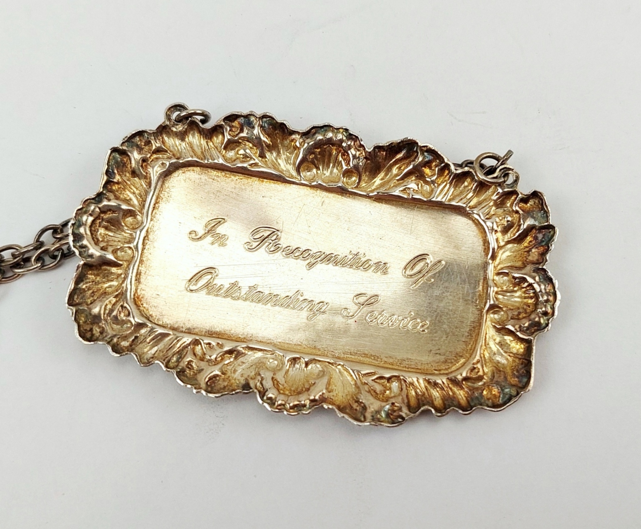 Winchester Tennis And Squash Club Birmingham 1987 Sterling Silver Decanter Label - Image 4