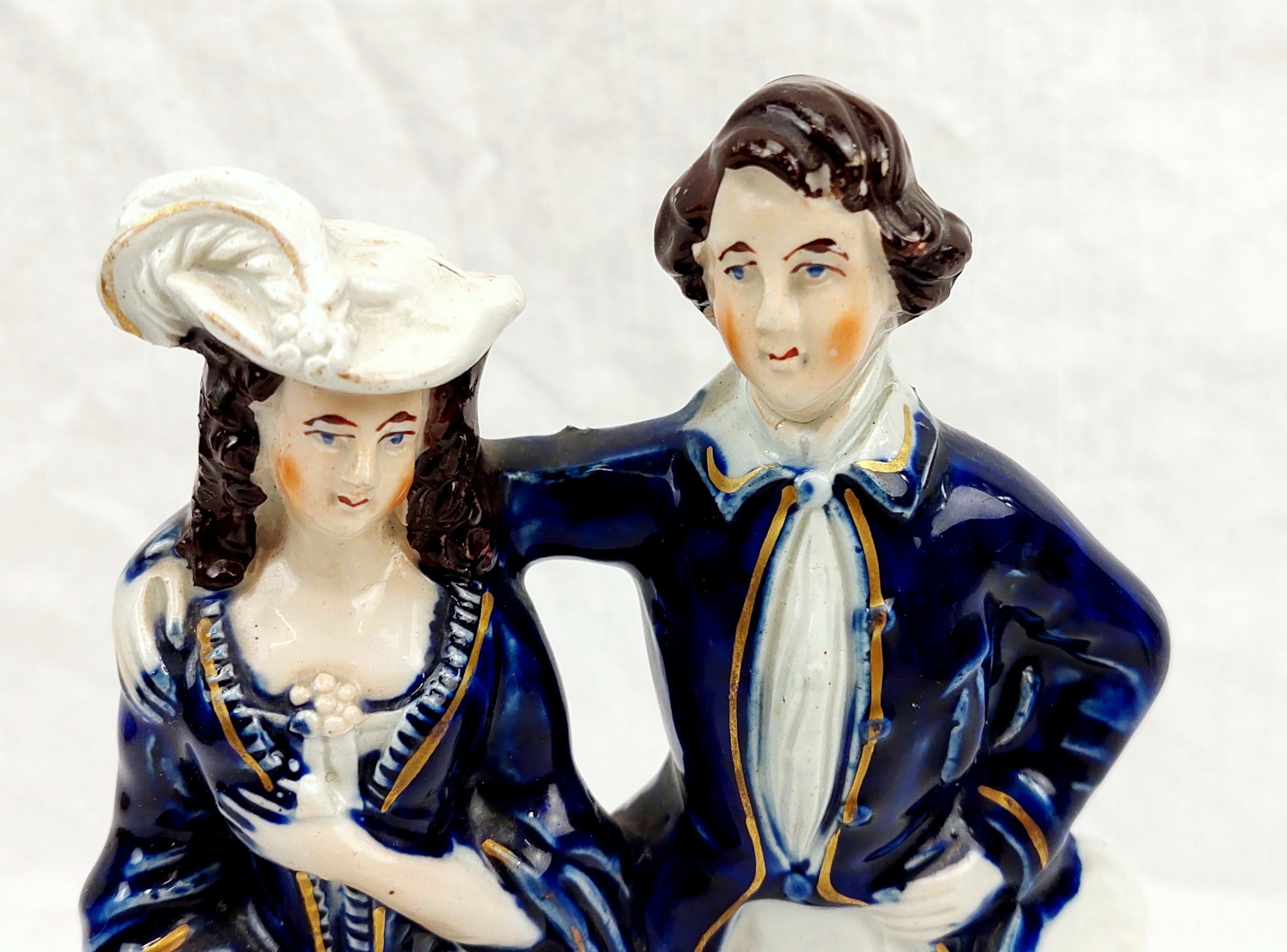 c1870 Staffordshire Courting Couple - Image 5