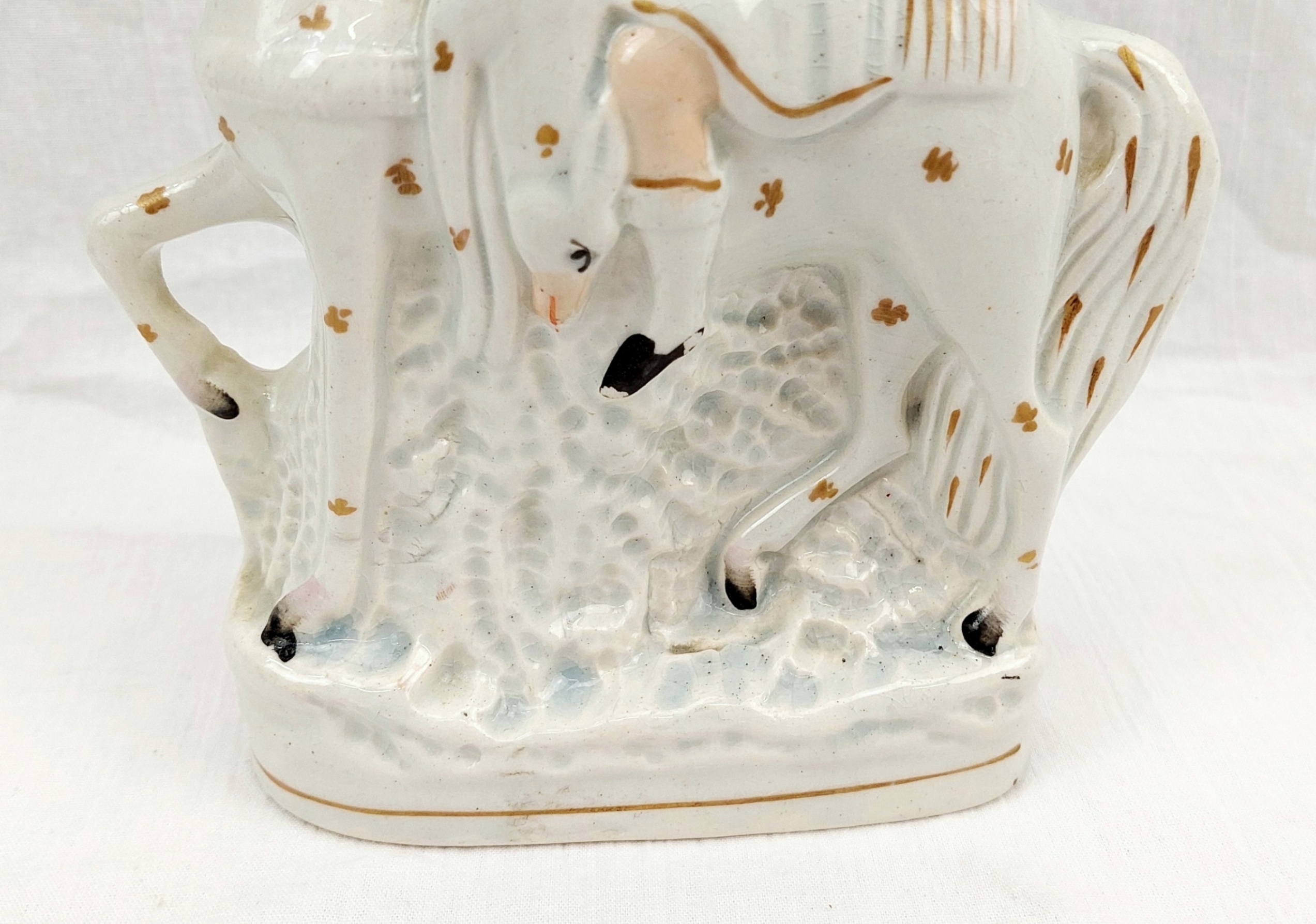 c1870 Staffordshire Scottish Laird On Horseback - Image 6