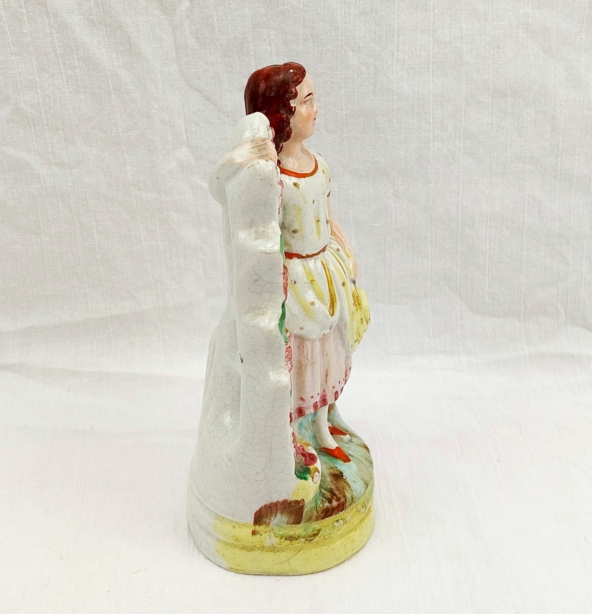 c1870 Staffordshire Young Lady - Image 3