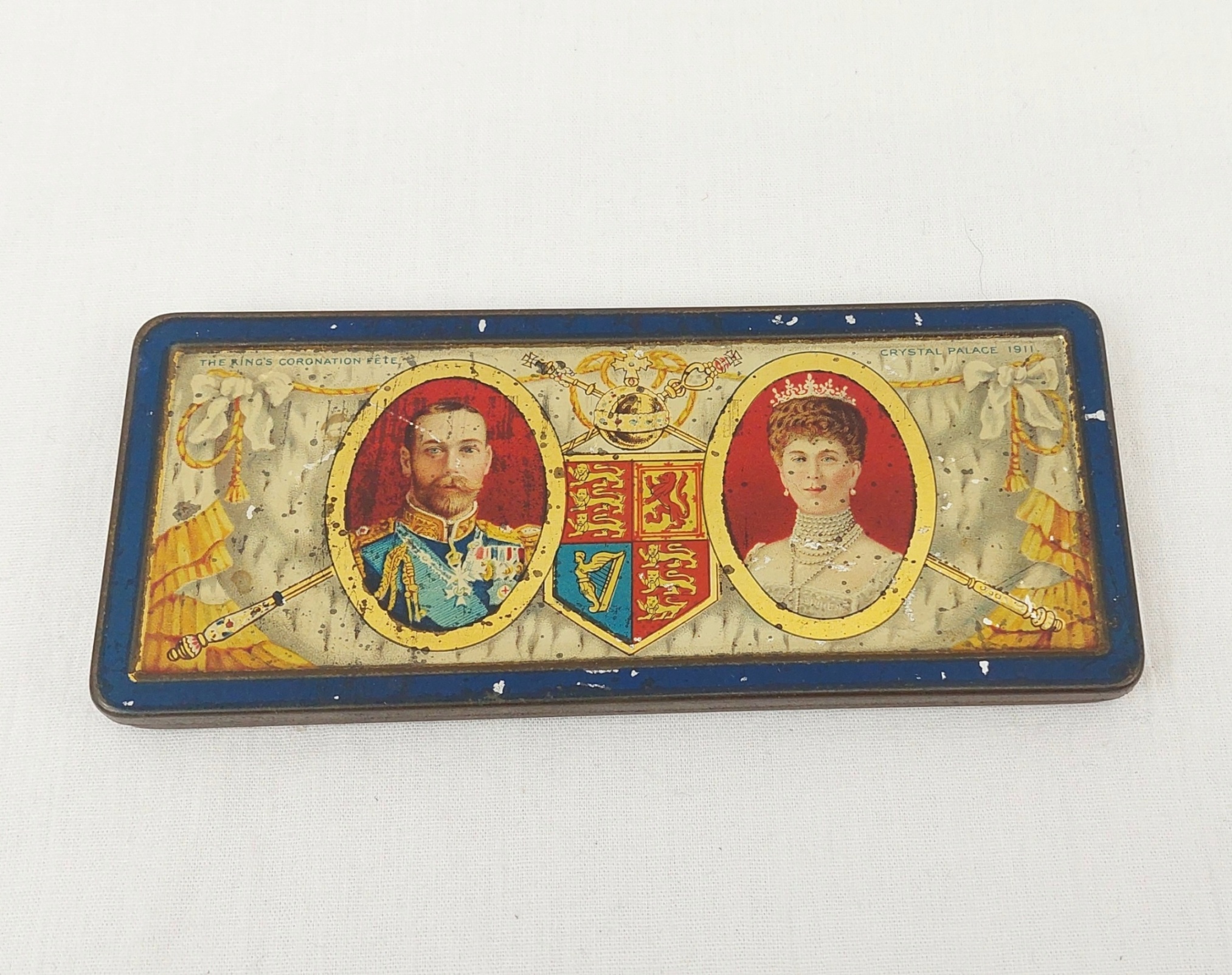 1902 Coronation Rowntrees Chocolate Tin With Original Contents