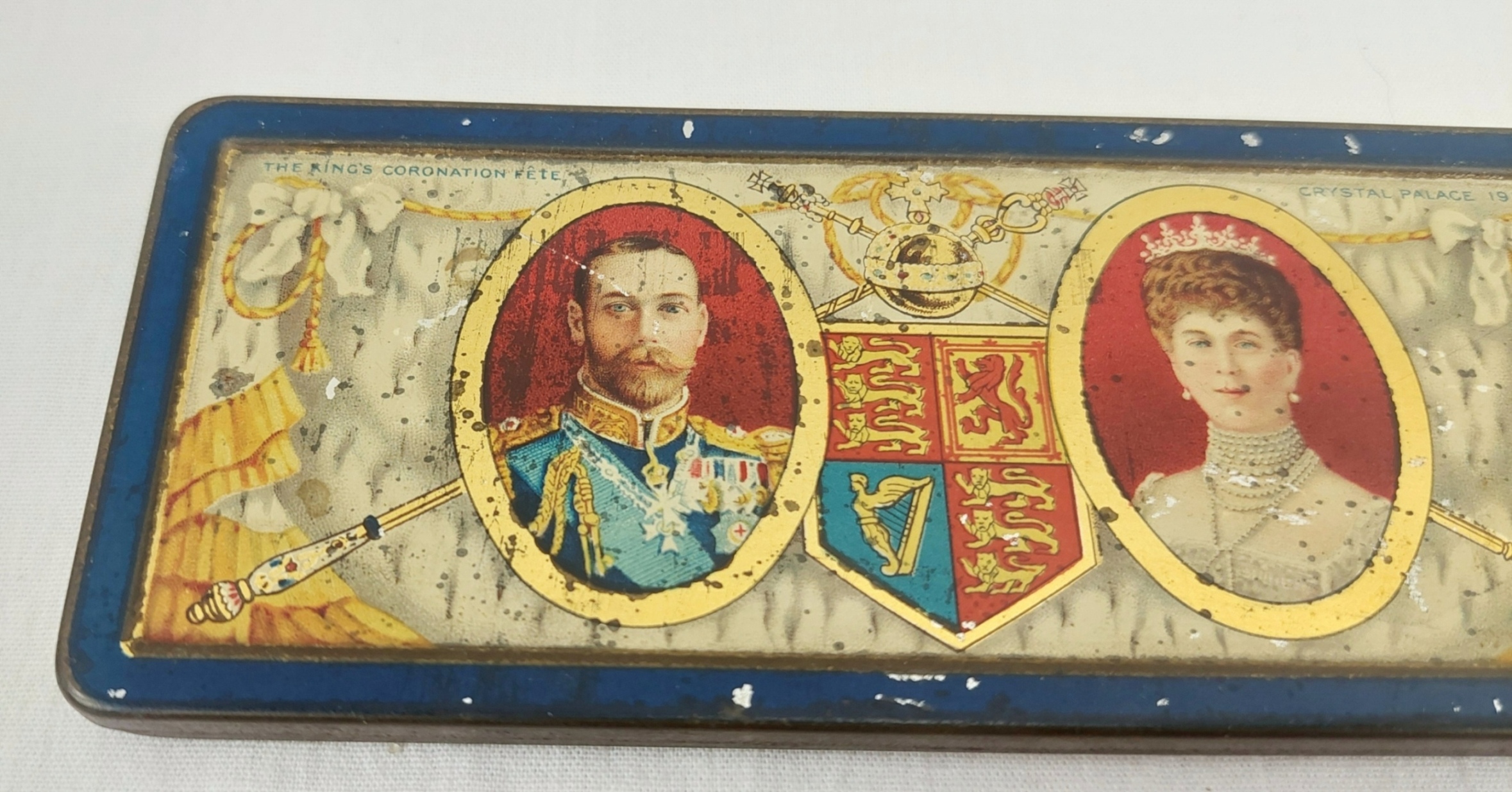1902 Coronation Rowntrees Chocolate Tin With Original Contents - Image 2