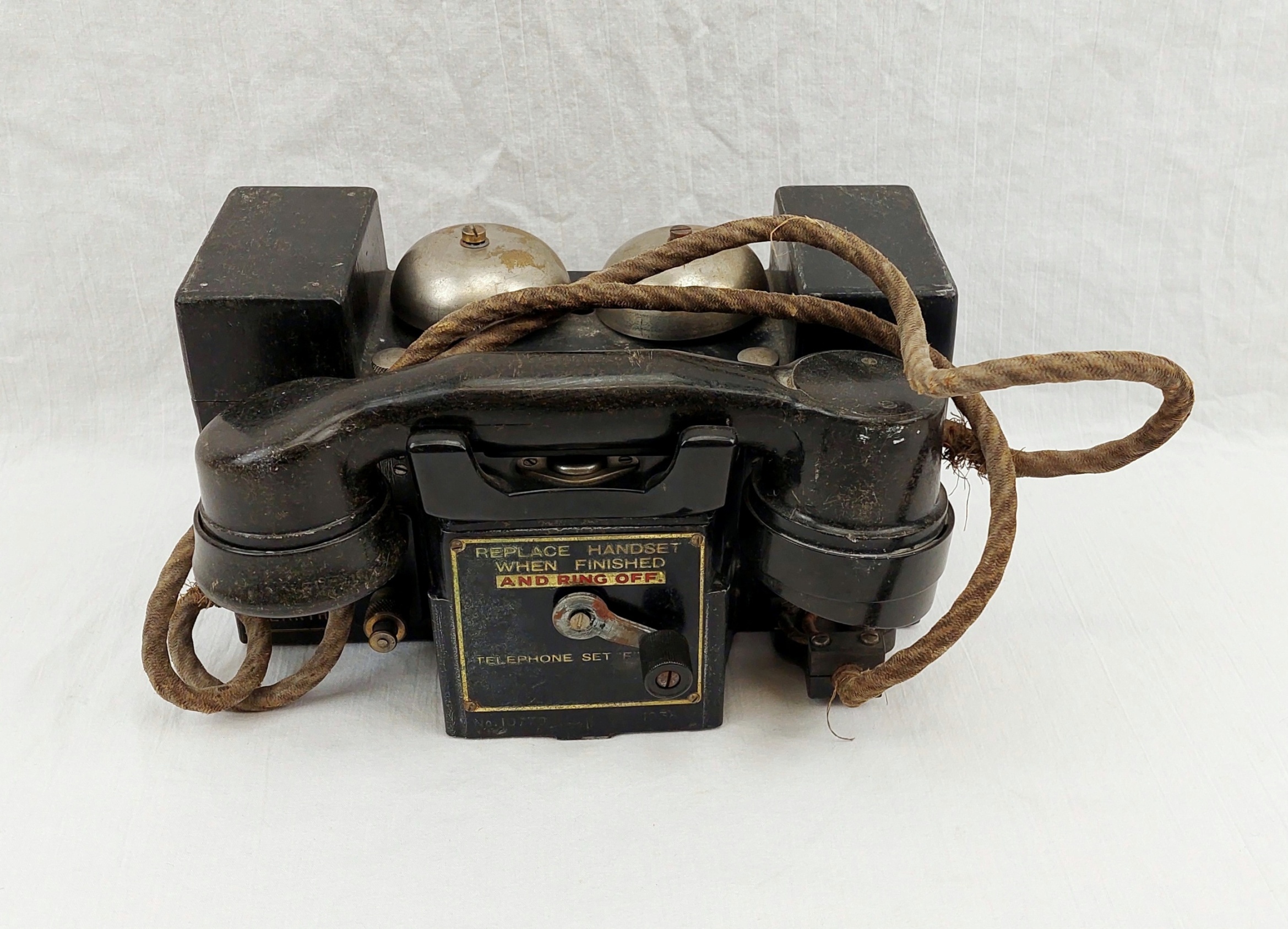 1936 Dated British Military Telephone Set Mk 17 By Telephone MFG. CO.