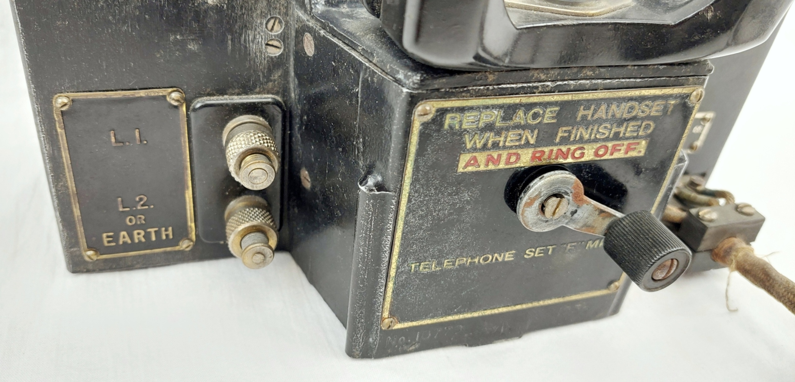 1936 Dated British Military Telephone Set Mk 17 By Telephone MFG. CO. - Image 10