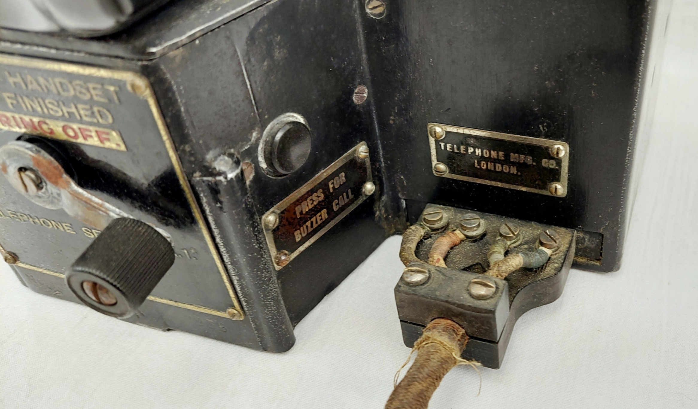 1936 Dated British Military Telephone Set Mk 17 By Telephone MFG. CO. - Image 9
