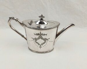 Antique Silver Plate Teapot by A.E Weeks of Southsea