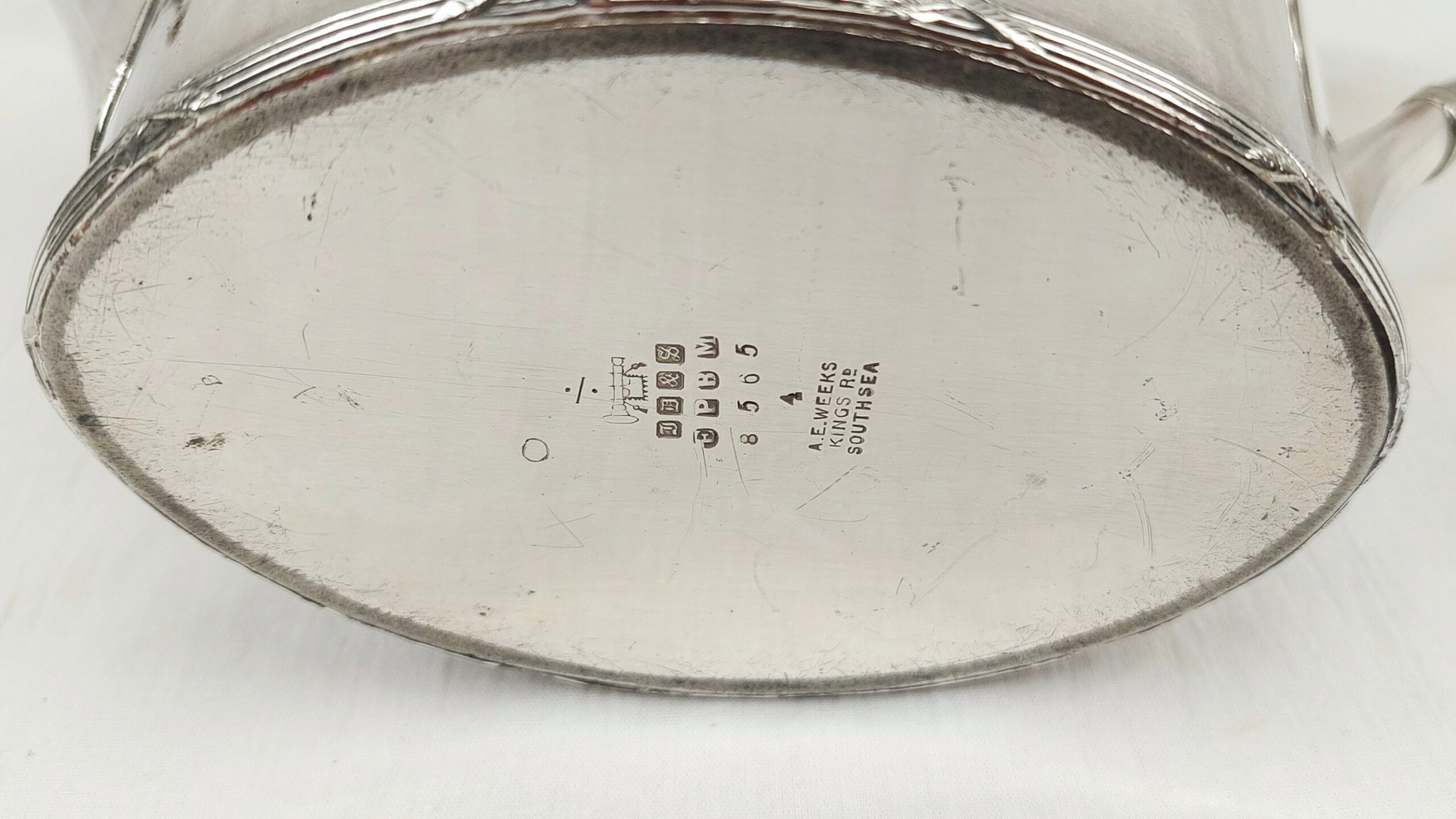Antique Silver Plate Teapot by A.E Weeks of Southsea - Image 9
