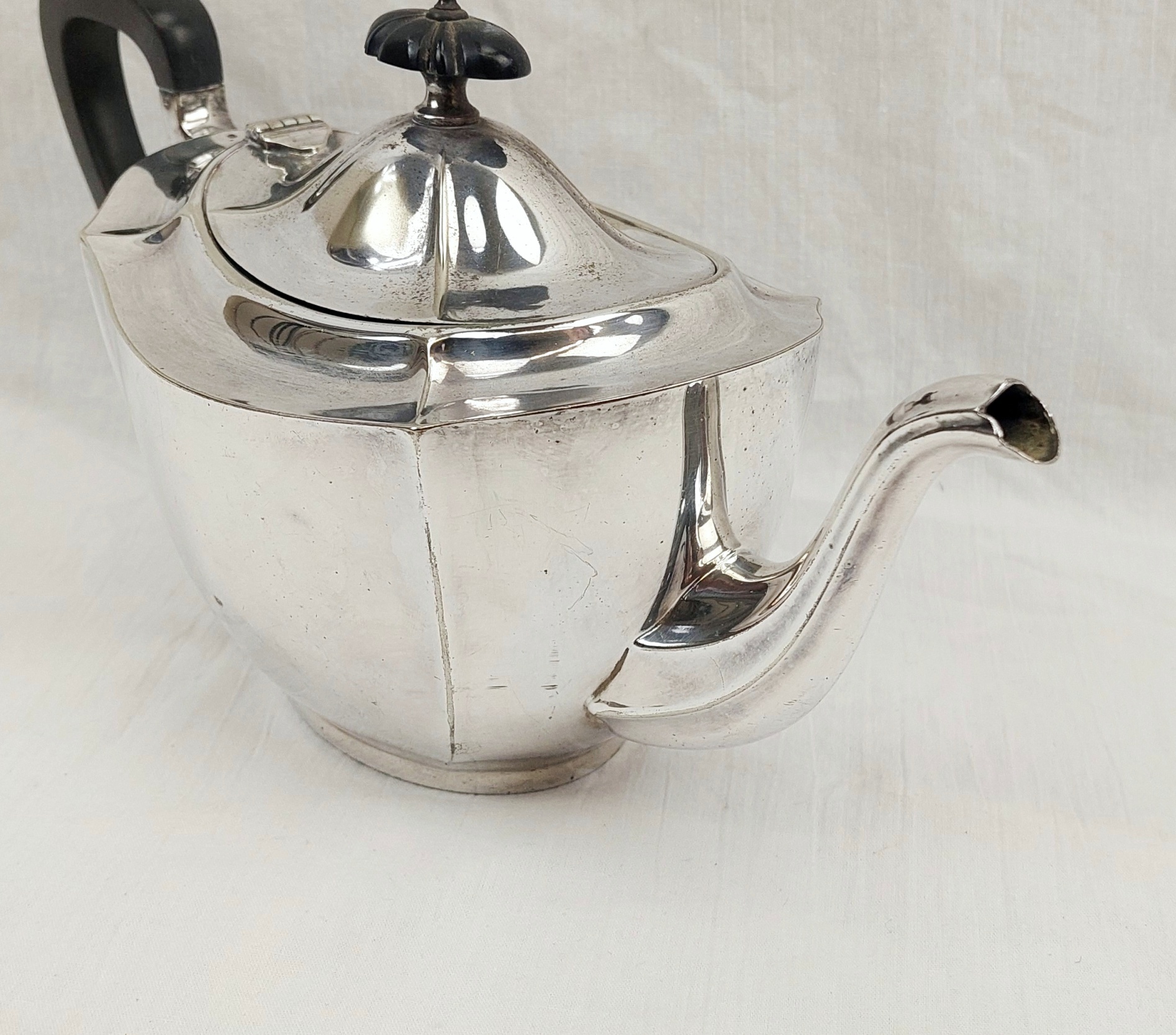 Silver Plate Teapot - Image 3