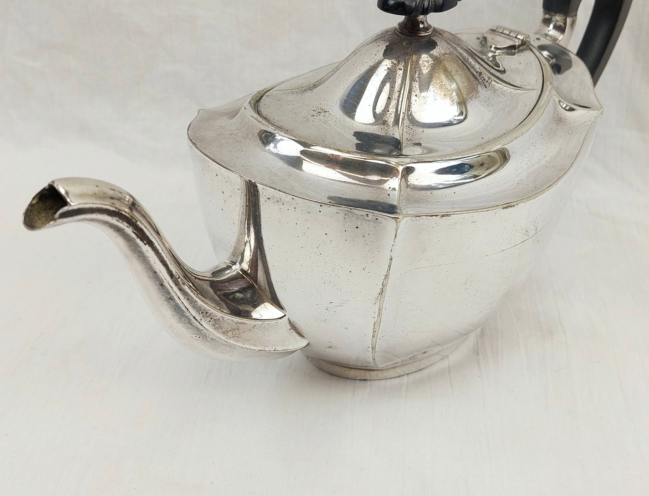 Silver Plate Teapot - Image 4