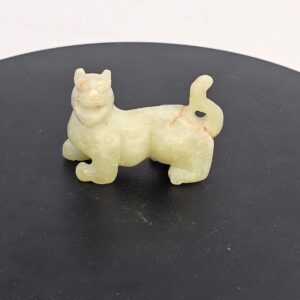 Chinese Qing Dynasty Nephrite Jade Carving Of A Lion