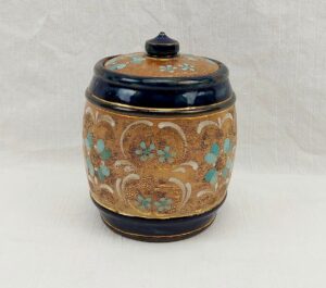 Antique Royal Doulton Slaters Patent Pattern Tobacco Jar