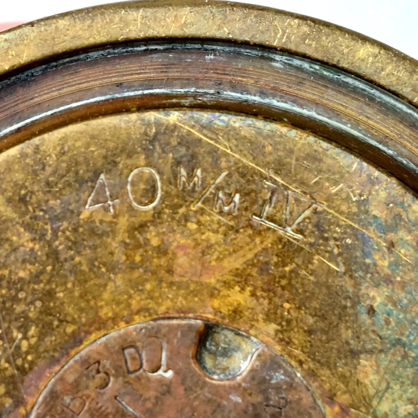 British, WW2 - 1944 Dated, 40mm Mark IV Bofors Anti-Aircraft Brass Shell Case, (ECC), Cut-Down Trench Art Vase - Image 5