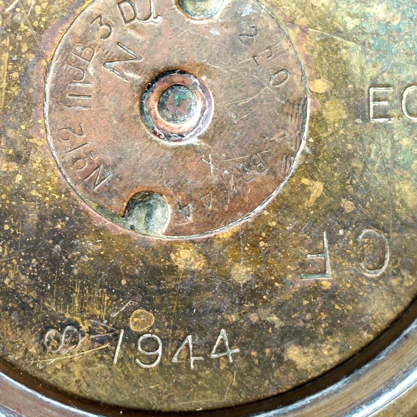 British, WW2 - 1944 Dated, 40mm Mark IV Bofors Anti-Aircraft Brass Shell Case, (ECC), Cut-Down Trench Art Vase - Image 7
