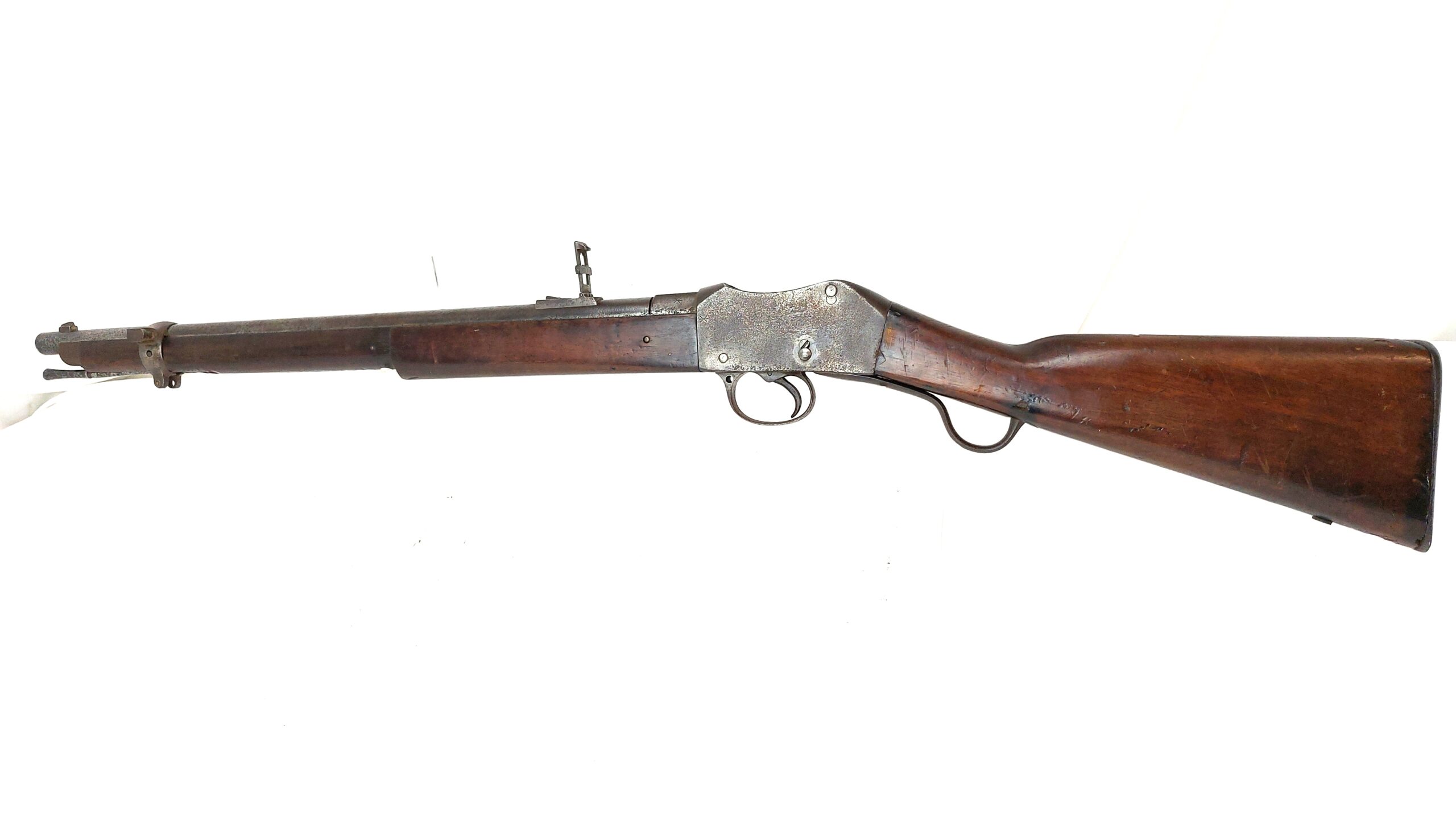 British, c.1882 Dated, Enfield Martini-Henry Mk II Carbine – S-X Strengthened Extractor Upgrade – Liverpool Volunteer Battalion Marked – Original Cleaning Rod, Obsolete Calibre - Image 6