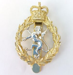 British, Post-1970s, Women's Royal Army Corps (WRAC) Staybrite Cap Badge – Queen's Crown – J.R. Gaunt B'Ham