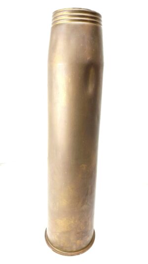 British Royal Navy, Dated 1968, 4.5-Inch Naval Gun Brass Cartridge Case, Mk 3–5 Guns, by ECC (Edward Curran & Co)