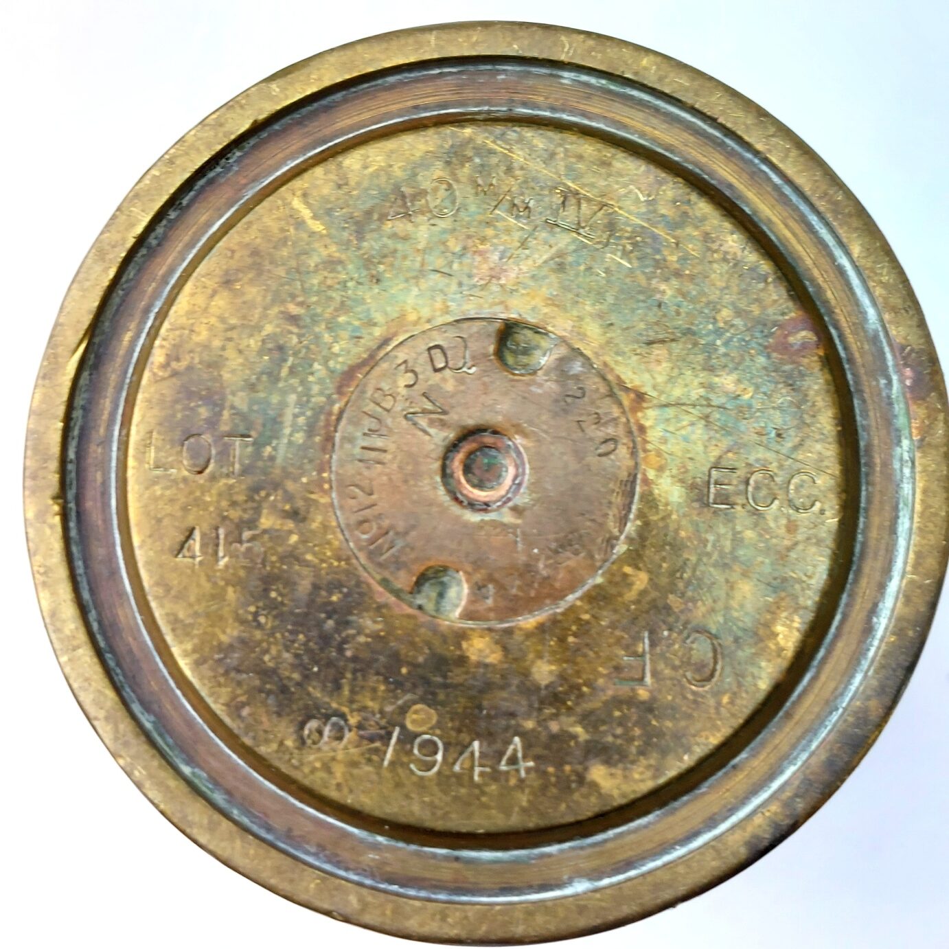 British, WW2 - 1944 Dated, 40mm Mark IV Bofors Anti-Aircraft Brass Shell Case, (ECC), Cut-Down Trench Art Vase - Image 4