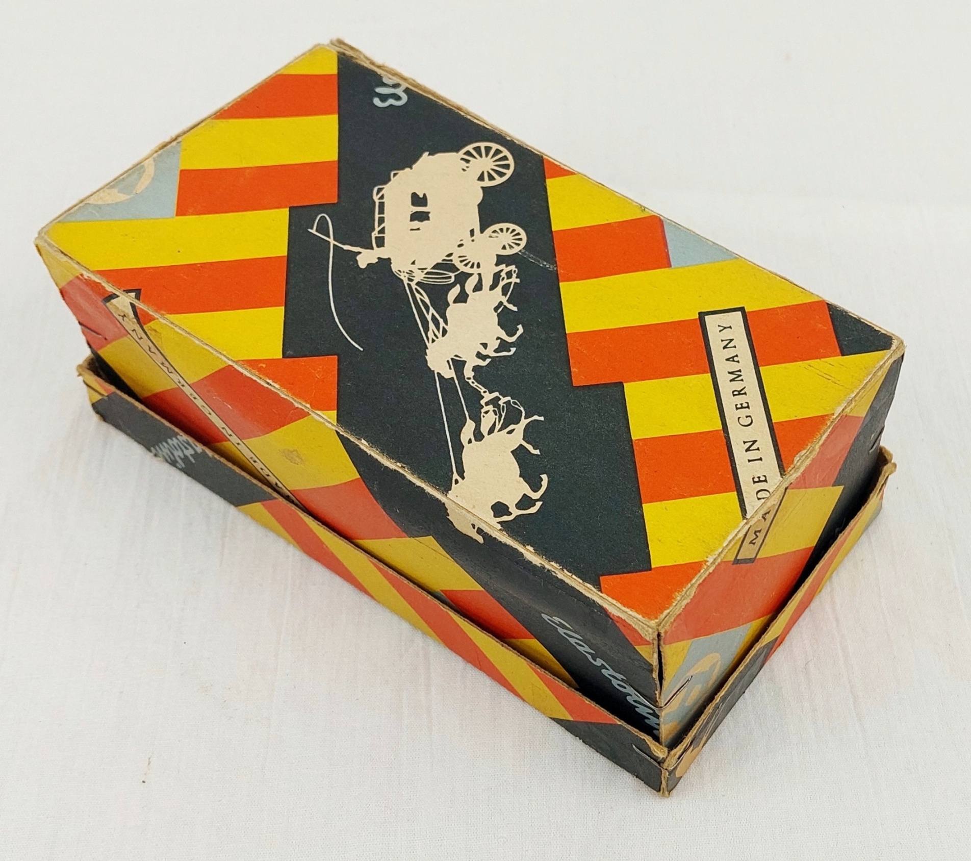 Boxed 1930s Hausser For Elastolin German Tinplate Anti Tank Gun - Image 2