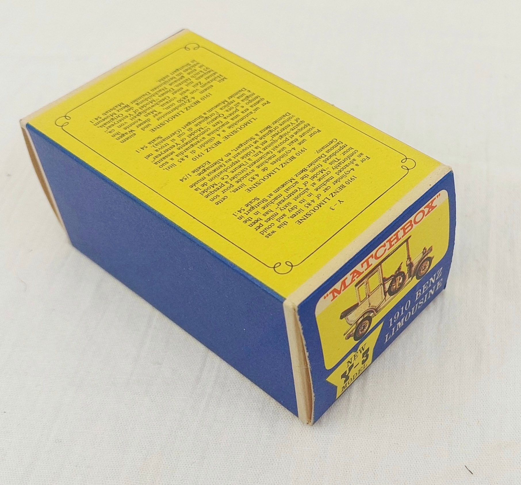 Boxed Matchbox Y-3 1910 Benz Limousine - Image 5