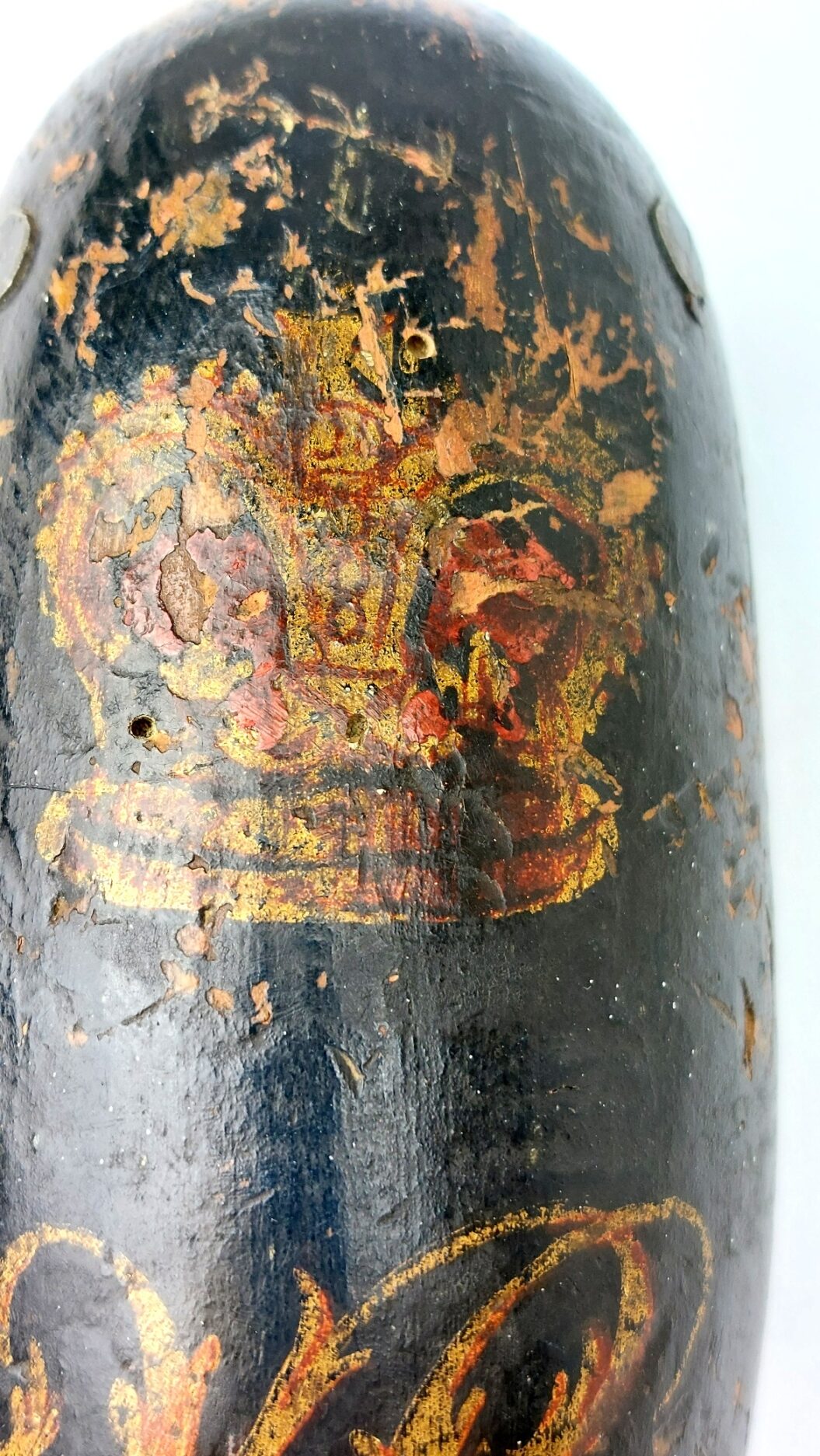 British, Victorian Era, Police or Naval Press Gang Type Weighted Wooden Kosh / Cosh, Queen Victoria “VR” Crowned Cipher, Initialled “SJ” - Image 7