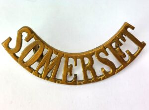 British, WW1 / Inter-War, Somerset Light Infantry (Prince Albert's) Brass Shoulder Title