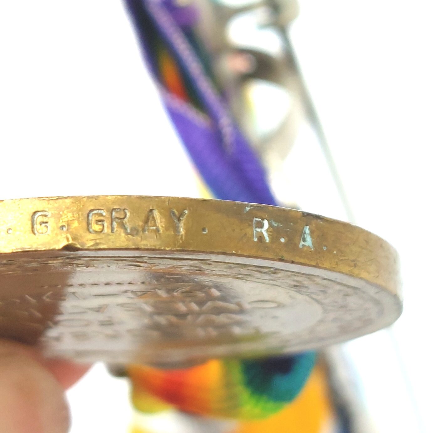 British, WW1, Medal Trio - 1914 Star with 5th Aug–22nd Nov Clasp & Rosette, Named to 26428 Gunner George Gray, Royal Garrison Artillery – Old Contemptible, India Service & Qualified Artillery Saddler - Image 14