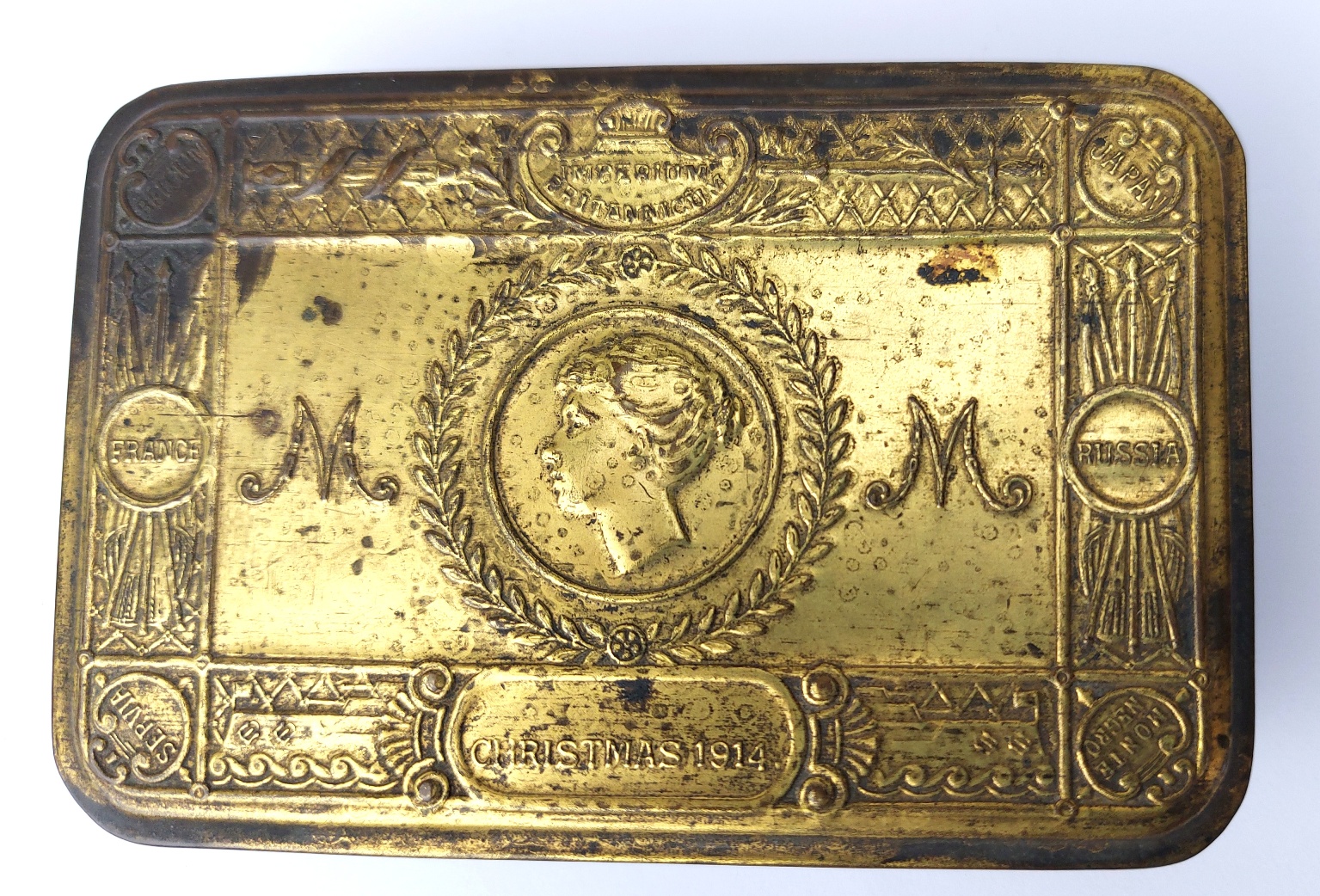 British, WW1, Princess Mary 1914 Christmas Gift Fund Tin