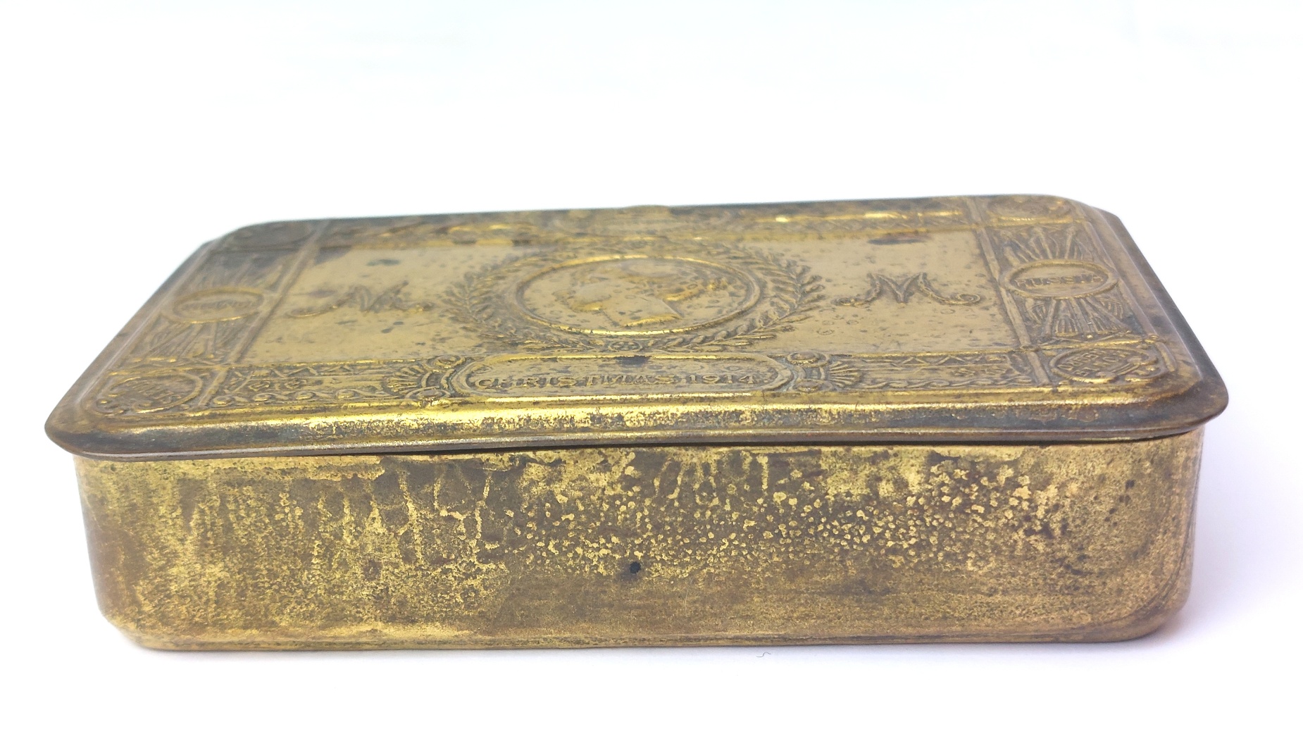 British, WW1, Princess Mary 1914 Christmas Gift Fund Tin - Image 6
