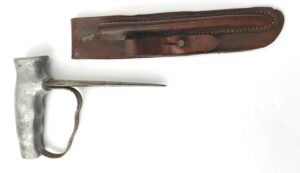 British, WW1, Robbins of Dudley Trench Push Dagger / Punch Dagger. with Replacement Scabbard