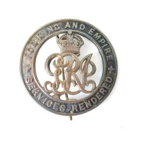 British, WW1, Silver War Badge - Issue No. B39156