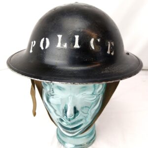 British, WW2, Police Mk II Brodie Helmet by Rubery Owen & Co. with 1941 TTC Liner