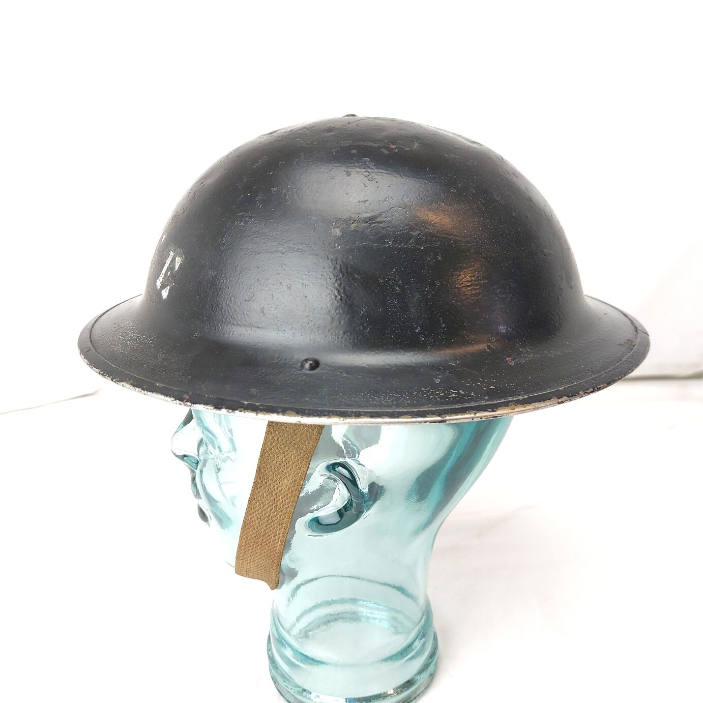 British, WW2, Police Mk II Brodie Helmet by Rubery Owen & Co. with 1941 TTC Liner - Image 2