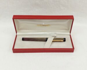 Cased Shaeffer Targa Regency Stripe Pen With Lid