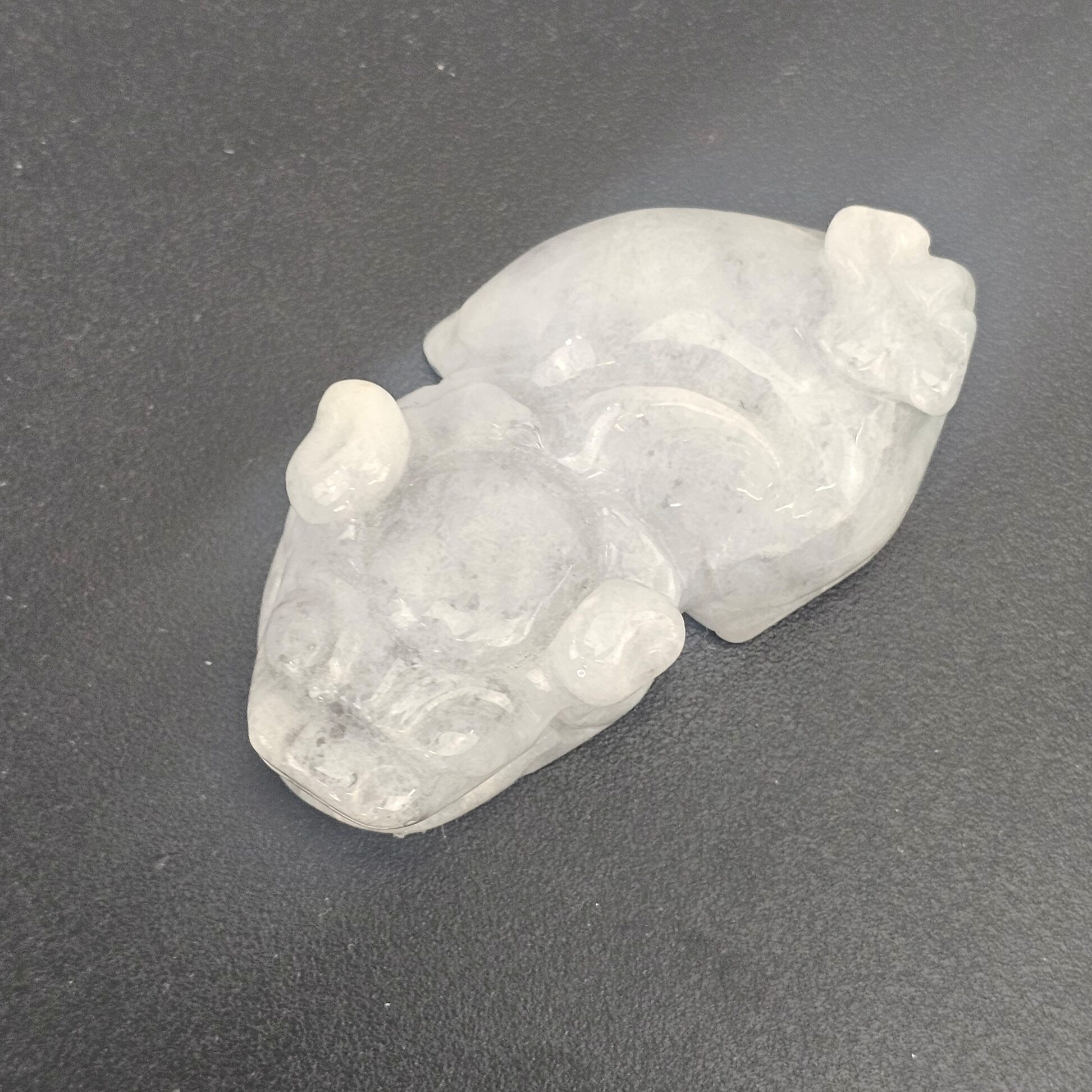 Chinese Qing Dynasty Carved Jadeite Foo Dog Pendant Amulet, 19th Century - Image 6